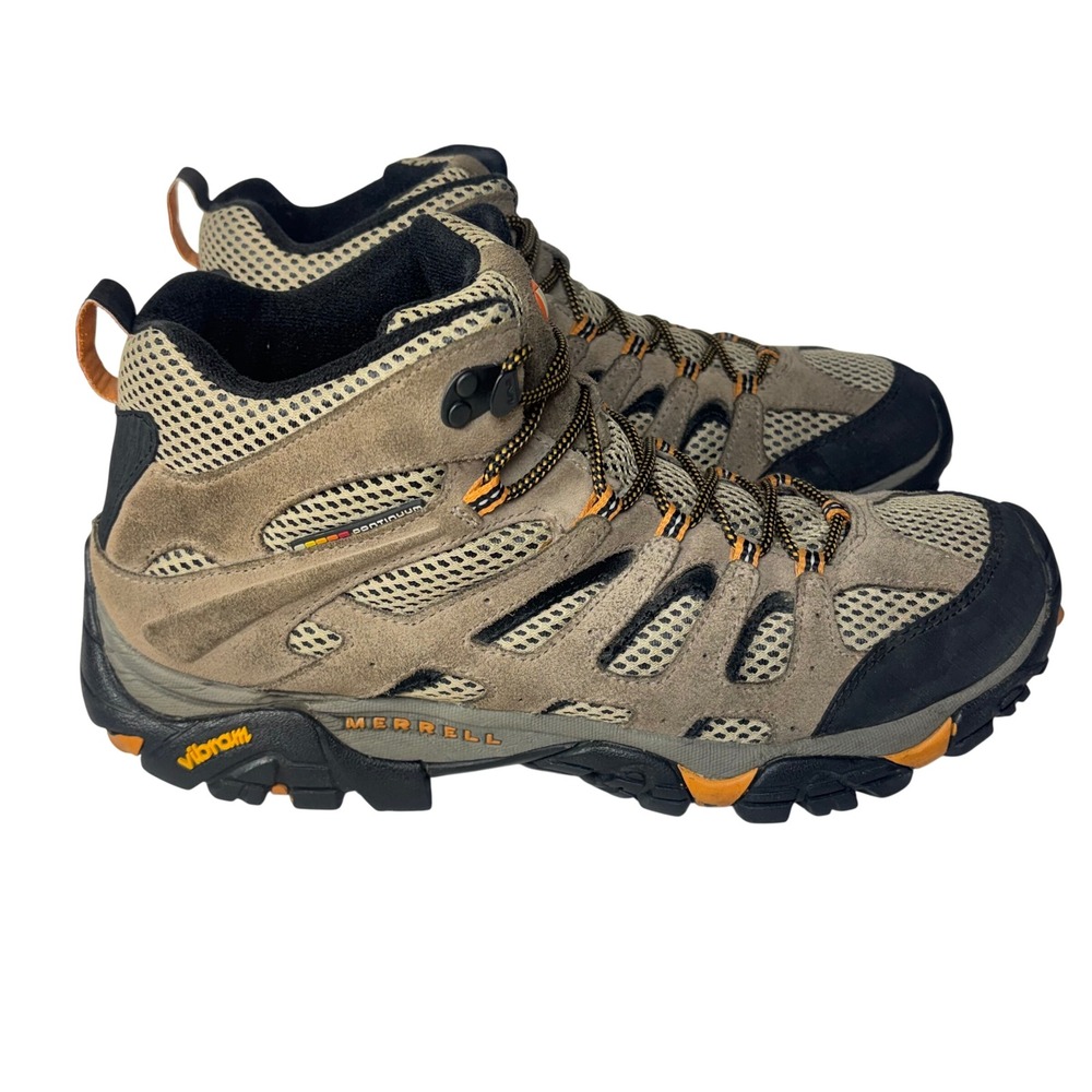 Merrell Moab Ventilator Mid Walnut Suede Mesh Hiking Boots Gorpcore Mens 11.5